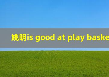 姚明is good at play basketball